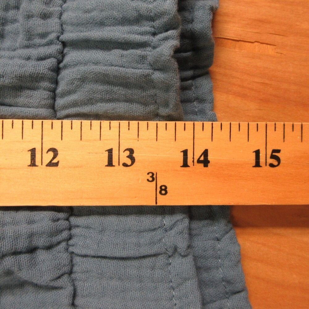 JESSICA SIMPSON Cropped Ankle Gauze Pants XL 16-18 Teal Blue‎ Gauzy Wide Leg NWT - Picture 9 of 12